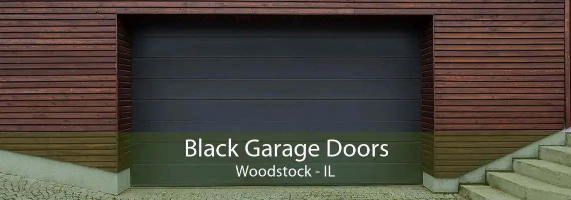 Black Garage Doors Woodstock - IL